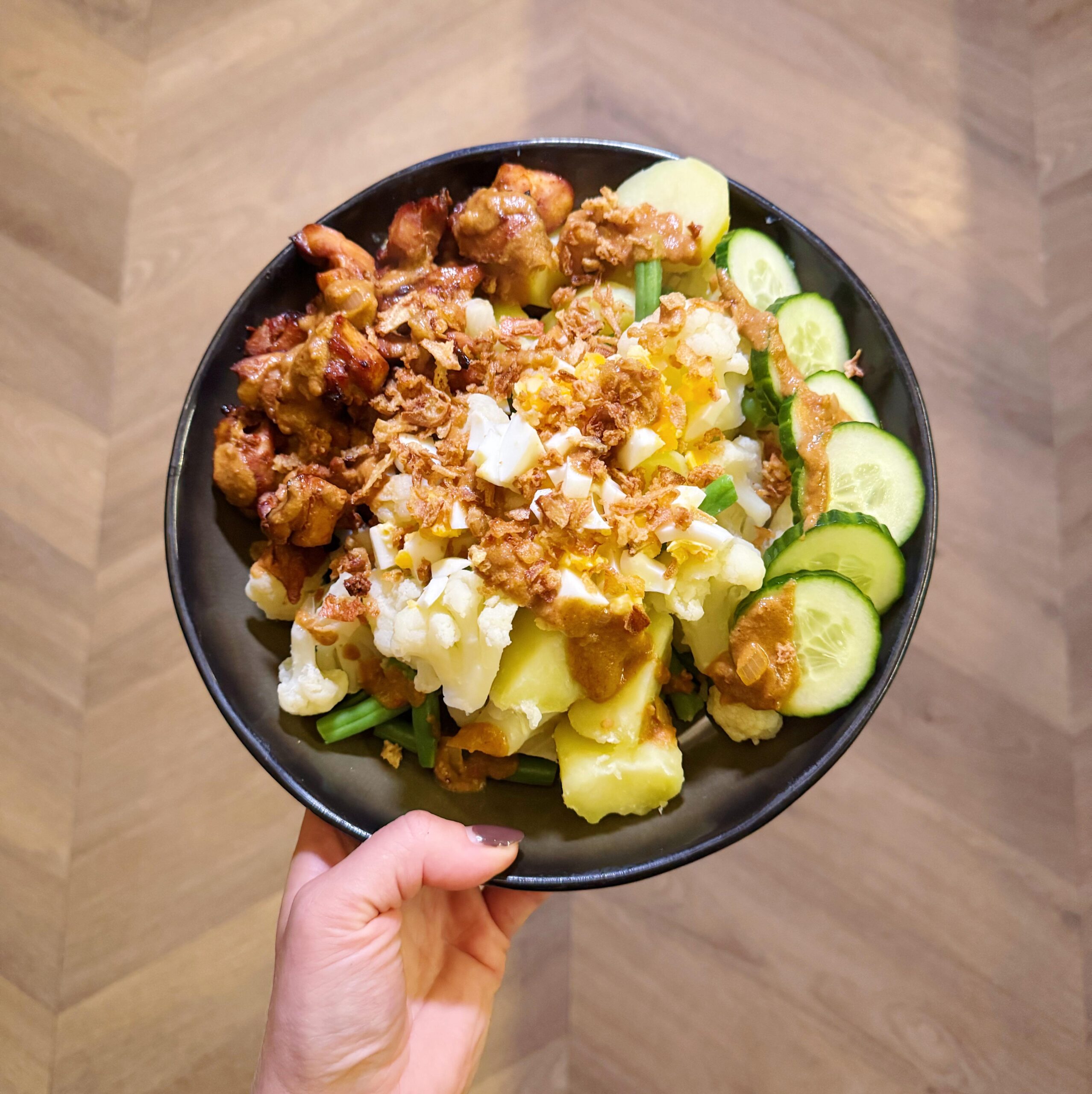 Gado gado met kip